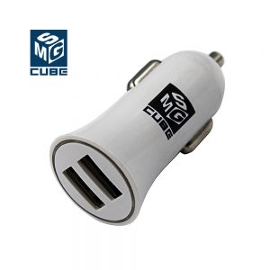 J502-03, MSG CUBE 12V адаптор 2USB бял